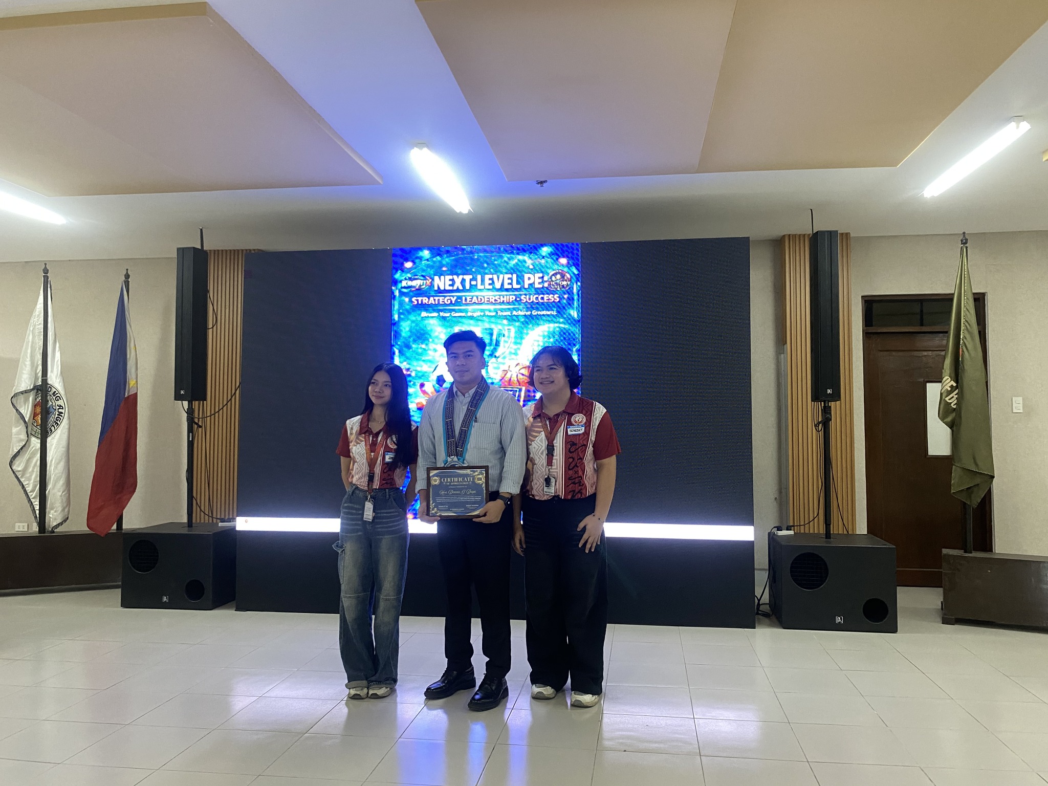 Victory Vault recognition and certificate moment
